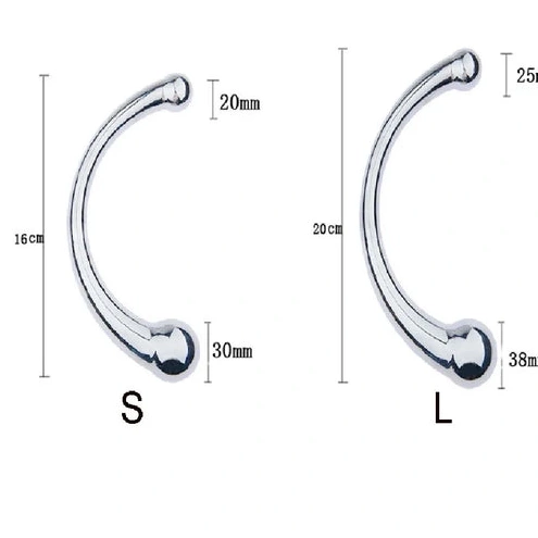 Anal Hooks Ended Elegant Stainless Anal 5858 Steel Hook Double 0830